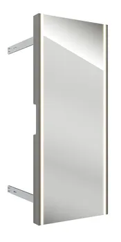 Mirror extendable rotatable LED grey