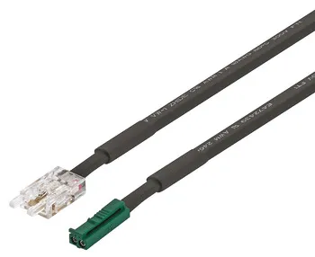 Cablu Loox5 pentru alimentare bandă LED COB, sistem 24 V, lățime 8 mm, conector alimentare 5 A