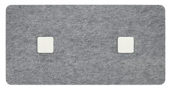 Disk and Dots rectangular 50 grey