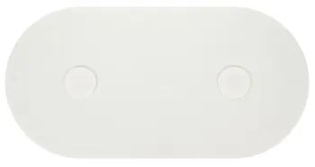 Disk and Dots oval 25white