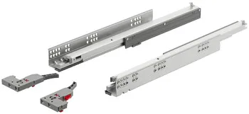 Glisiere sub sertar Häfele Matrix UM A30 Synchro 19 mm, extragere totală, pentru materiale cu grosim