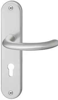 Set mânere de uşă, aluminiu, Hoppe, Marseille 76G331/3410/1138 ES1 (rezistență la efracție)