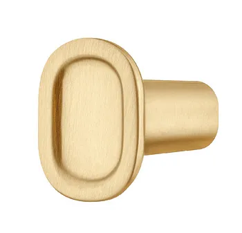 Knob zi.gold col.brush. 24x29mm