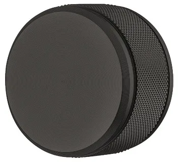 Knob alu.black matt 50x30mm