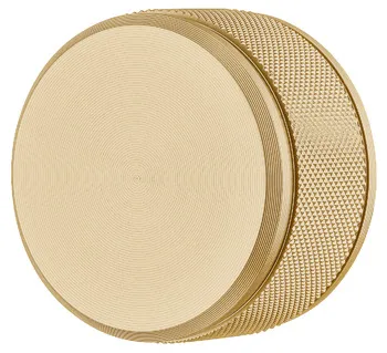 Knob alu.gold col.brush. 50x30mm