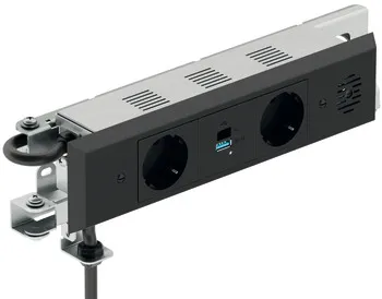 Sockets for drawers + USB A&C black
