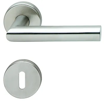 Set mânere de uşă, inox, Hoppe, Amsterdam E1400F/42/42KVS