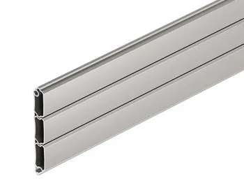 Tamb.door sl.block of 3 silv. 2300 x 180