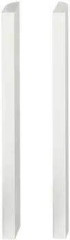 End profile alu.white 600mm