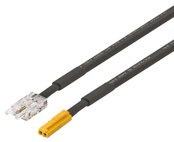 Cablu Häfele Loox5 pentru alimentare bandă LED COB, sistem 12 V, lățime 8 mm, conector alimentare 5