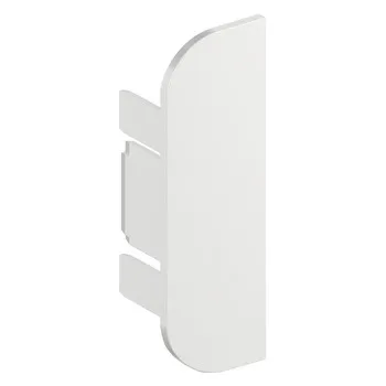 End cap l.plast.alu.white C-prof.LED