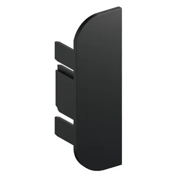 End cap l.plast.alu.black C-prof.LED