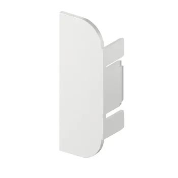 End cap r.plast.alu.white C-prof.LED
