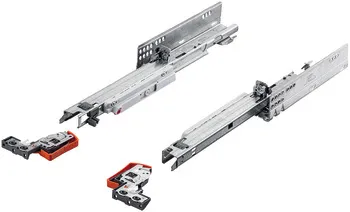 Glisiere ascunse, Extragere totală Blum Movento 760 H, Sarcină până la 40 kg, oțel, pentru montaj pe