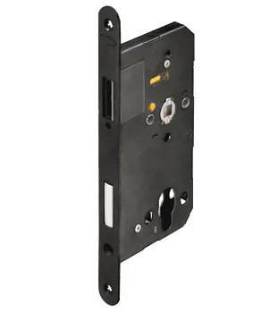 Mo.magn.lock PC black DR55/20