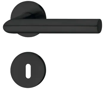 CB hdl.set 8 flat escutcheon st.st.bl.