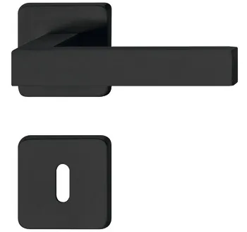CB handle set 8 flat esc. st.st.bl.