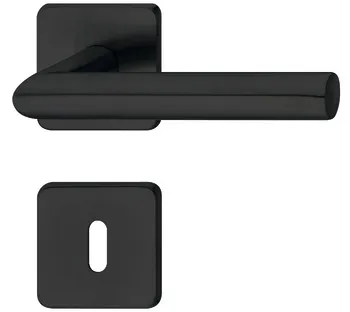 CB hdl.set 8 flat escutcheon st.st.schw.