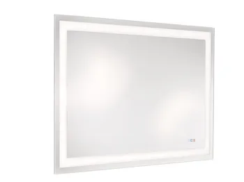 Häfele Aquasys, oglindă multifuncțională pentru baie, cu funcție dezaburire, iluminare LED directă ș