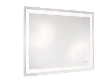 Häfele Aquasys, oglindă multifuncțională pentru baie, cu funcție dezaburire, iluminare LED directă ș