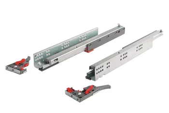 Glisiere sub sertar Häfele Matrix UM A50 Synchro 19 mm, extragere totală, pentru materiale cu grosim