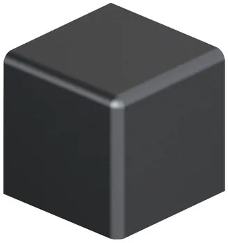 Eckabd. Mansio SH10 Kst. anthr. 20x20mm
