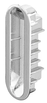 mag.strike plate chr.pol. 59.2x20x0.7mm
