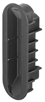 mag.strike plate black 59.2x20x0.7mm