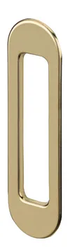 Cover strike plate brass pol. 59.2x20mm