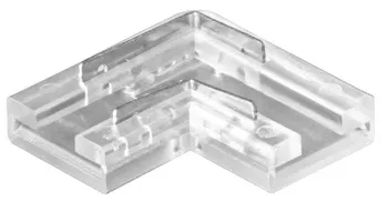Conector clip de îmbinare la 90° pentru interconectare bandă LED COB, lățime 8 mm