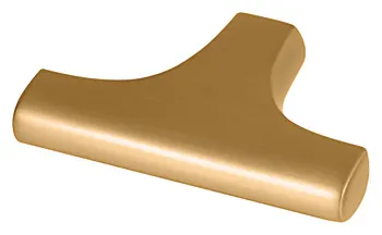 Knob zi.gold.brush.47x33mm