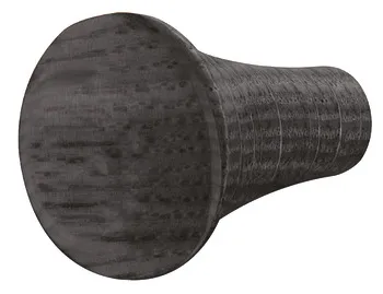 Knob oak black stained 26,7x31mm
