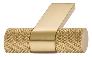 Knob Zi./Alu. gold.brush.44x39mm