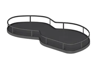 Mecanism Häfele Swing Design Premium, pentru corp de colț, cu 2 talere pivotante și extractibile ind