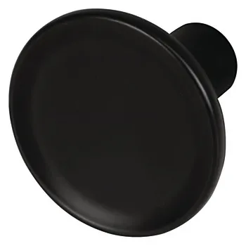 Knob zi.mat.black 35x28mm
