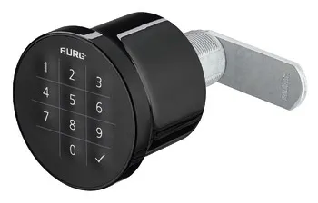 Camlock w.Pin black rh.