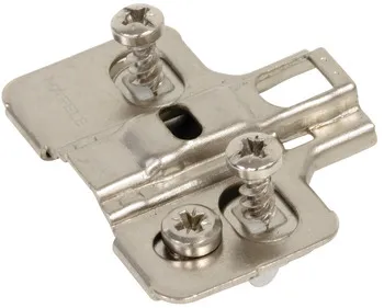 Plăcuță de montaj pentru balamale Häfele Metalla 110/310 SM CLIP, cu excentric și dibluri Ø 5 mm pr