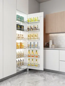 Coloană pivotantă culisantă Häfele Design Premium, cu 6+6 coșuri, H interior ≥ 1864 mm