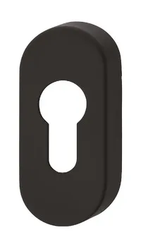Ovalescutcheon PC st.st.black
