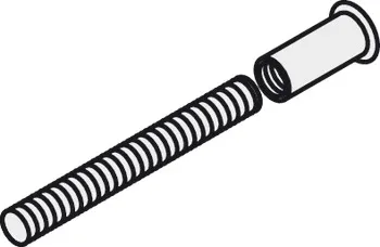 Tijă filetată, Scheitter, M6 x 67 mm, cu manșon cu cap hexagonal