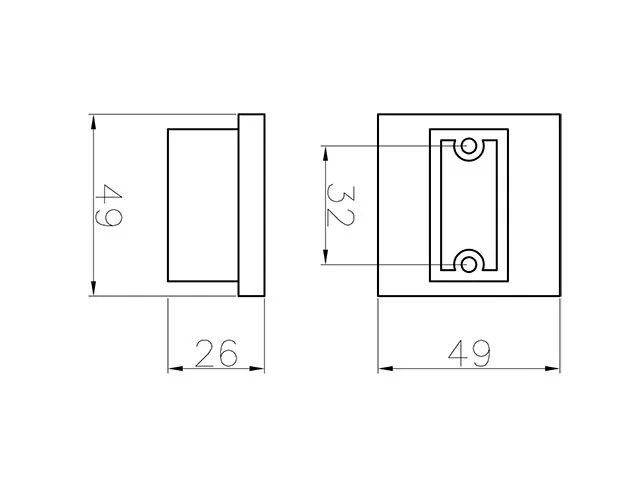 Desen tehnic cu dimensiuni — Mâner BR-170