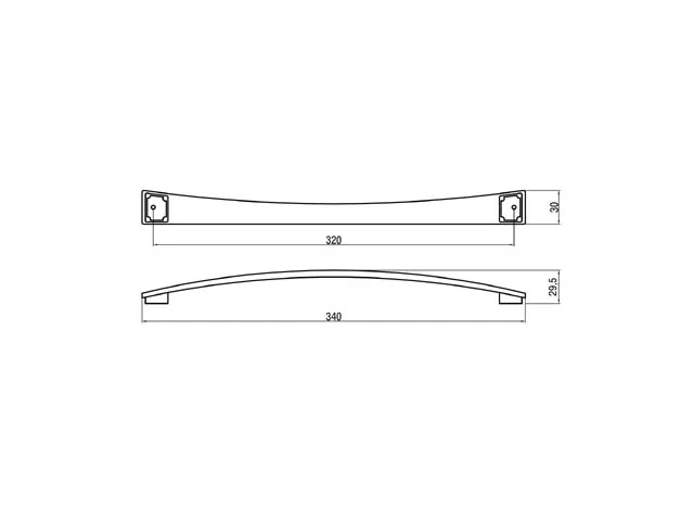 Desen tehnic cu dimensiuni — Mâner C347