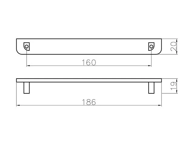 Desen tehnic cu dimensiuni — Mâner C382