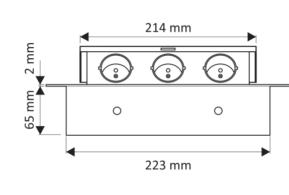 Desen tehnic cu dimensiuni — Kombi Box