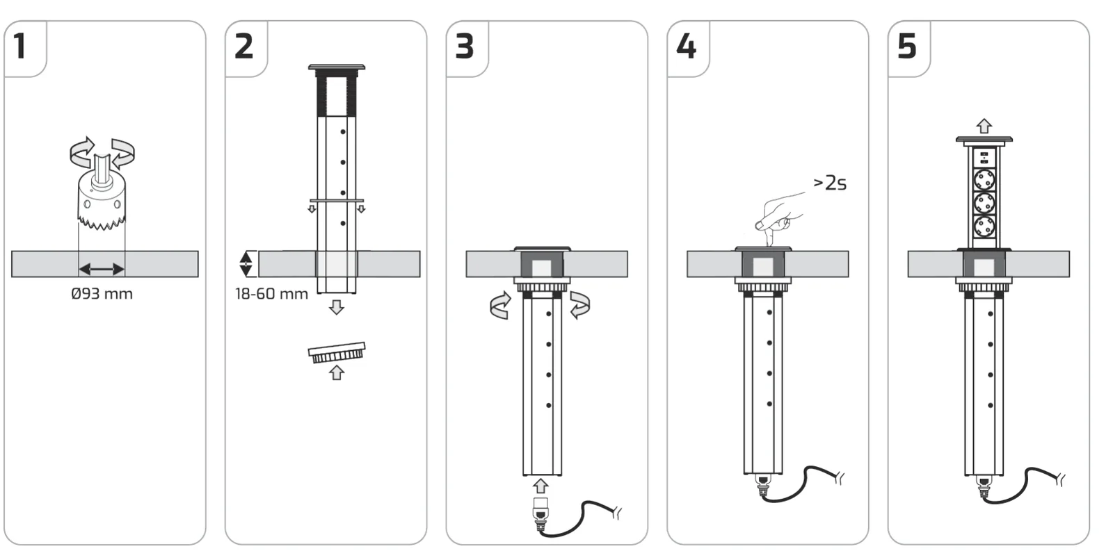 Desen tehnic cu dimensiuni — Lift Box Automatic