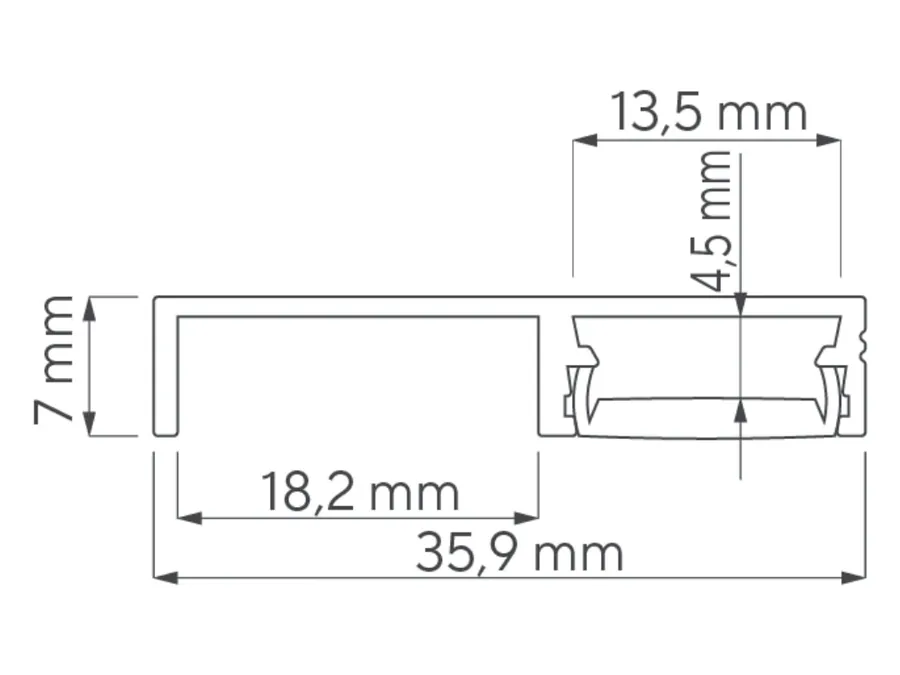 Desen tehnic cu dimensiuni — Floor Line