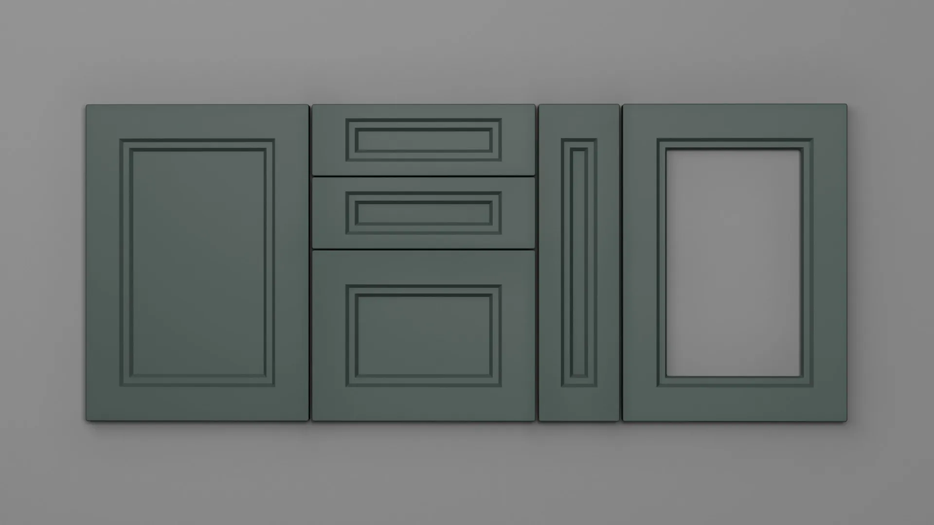 22 mm A170/T VERDE STUF ULTRA MAT - ultra mat - culori uni