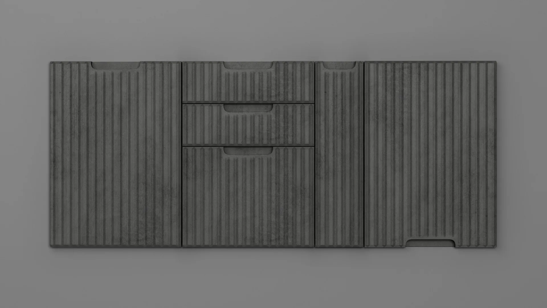 18 mm A341/R2T7 GRI CERAMIC ÎNCHIS - mat - imitație de textură
