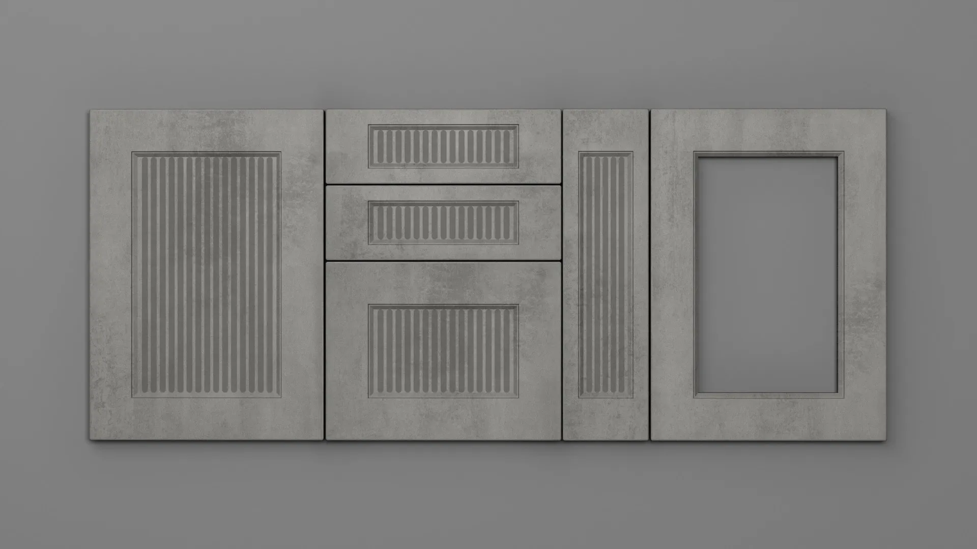 22 mm A251/R3 GRI CERAMIC DESCHIS - mat - imitație de textură