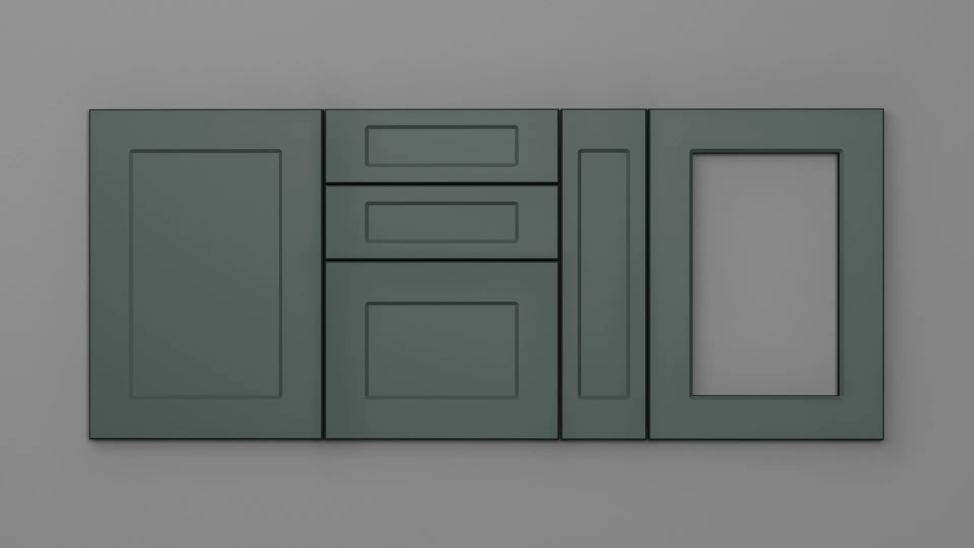 22 mm A178/T VERDE STUF ULTRA MAT - ultra mat - culori uni